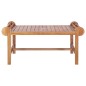 vidaXL Mesa de centro de teca maciza 100x50x45 cm vidaXL Mesa de centro de teca maciza 100x50x45 cm
