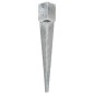 vidaXL Picas de tierra 6 uds acero galvanizado plateado 10x10x76 cm vidaXL Picas de tierra 6 uds acero galvanizado plateado 10x10x76 cm