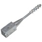 vidaXL Picas de tierra 6 unidades acero galvanizado plateado 7x7x56 cm vidaXL Picas de tierra 6 unidades acero galvanizado plateado 7x7x56 cm
