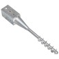 vidaXL Picas de tierra 2 uds acero galvanizado plateado 10x10x57 cm vidaXL Picas de tierra 2 uds acero galvanizado plateado 10x10x57 cm