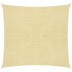 vidaXL Toldo de vela HDPE beige 160 g/m² 4,5x4,5 m