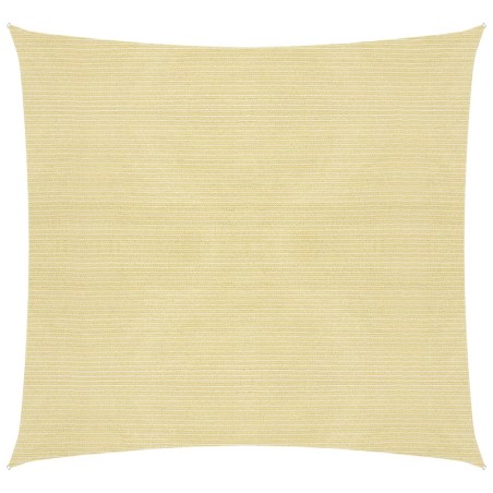 vidaXL Toldo de vela HDPE beige 160 g/m² 4,5x4,5 m