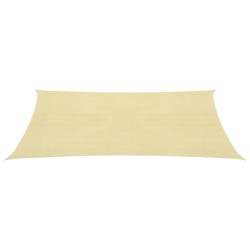 vidaXL Toldo de vela HDPE beige 160 g/m² 4,5x4,5 m