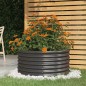 vidaXL Jardinera acero con recubrimiento polvo antracita 80x80x36 cm vidaXL Jardinera acero con recubrimiento polvo antracita 80x80x36 cm