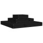 vidaXL Jardinera de madera maciza de pino negro 80x80x27 cm vidaXL Jardinera de madera maciza de pino negro 80x80x27 cm