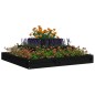 vidaXL Jardinera de madera maciza de pino negro 80x80x27 cm vidaXL Jardinera de madera maciza de pino negro 80x80x27 cm