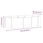 vidaXL Jardinera arriate acero recubrimiento polvo verde 152x80x36 cm vidaXL Jardinera arriate acero recubrimiento polvo verde 152x80x36 cm