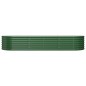 vidaXL Jardinera arriate acero recubrimiento polvo verde 224x80x36 cm