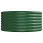 vidaXL Jardinera arriate acero recubrimiento polvo verde 224x80x36 cm