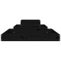 vidaXL Jardinera de madera maciza de pino negro 80x80x27 cm vidaXL Jardinera de madera maciza de pino negro 80x80x27 cm