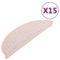 vidaXL Alfombrilla autoadhesiva escalera sisal 15 uds roja 56x17x3 cm vidaXL Alfombrilla autoadhesiva escalera sisal 15 uds roja 56x17x3 cm