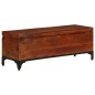 vidaXL Baúl de almacenaje de madera maciza de acacia 110x35x41 cm vidaXL Baúl de almacenaje de madera maciza de acacia 110x35x41 cm