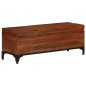vidaXL Baúl de almacenaje de madera maciza de acacia 110x35x41 cm vidaXL Baúl de almacenaje de madera maciza de acacia 110x35x41 cm