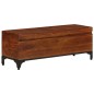 vidaXL Baúl de almacenaje de madera maciza de acacia 110x35x41 cm vidaXL Baúl de almacenaje de madera maciza de acacia 110x35x41 cm