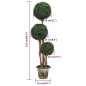 vidaXL Planta de boj artificial forma de bola con maceta verde 119 cm vidaXL Planta de boj artificial forma de bola con maceta verde 119 cm