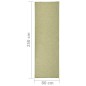 vidaXL Alfombra de exterior de tejido plano verde 80x250 cm vidaXL Alfombra de exterior de tejido plano verde 80x250 cm