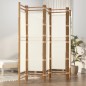 vidaXL Biombo plegable de 5 paneles bambú y lona 200 cm vidaXL Biombo plegable de 5 paneles bambú y lona 200 cm