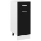 vidaXL Armario inferior cajón de cocina madera de ingeniería negro vidaXL Armario inferior cajón de cocina madera de ingeniería negro