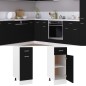 vidaXL Armario inferior cajón de cocina madera de ingeniería negro vidaXL Armario inferior cajón de cocina madera de ingeniería negro