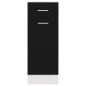 vidaXL Armario inferior cajón de cocina madera de ingeniería negro vidaXL Armario inferior cajón de cocina madera de ingeniería negro