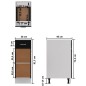 vidaXL Armario inferior cajón de cocina madera de ingeniería negro vidaXL Armario inferior cajón de cocina madera de ingeniería negro