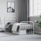 vidaXL Estructura cama metal con cabecero y pie cama blanca 90x190 cm vidaXL Estructura cama metal con cabecero y pie cama blanca 90x190 cm