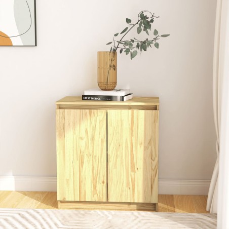 vidaXL Armario auxiliar de madera maciza de pino 60x36x65 cm