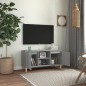 vidaXL Mesita de noche patas madera maciza gris Sonoma 103,5x35x50 cm vidaXL Mesita de noche patas madera maciza gris Sonoma 103,5x35x50 cm