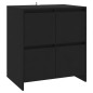 vidaXL Aparadores 2 unidades madera ingeniería negro 70x41x75 cm vidaXL Aparadores 2 unidades madera ingeniería negro 70x41x75 cm