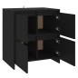 vidaXL Aparadores 2 unidades madera ingeniería negro 70x41x75 cm vidaXL Aparadores 2 unidades madera ingeniería negro 70x41x75 cm