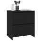 vidaXL Aparadores 2 unidades madera ingeniería negro 70x41x75 cm vidaXL Aparadores 2 unidades madera ingeniería negro 70x41x75 cm