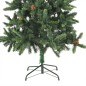 vidaXL Árbol de Navidad artificial iluminado con luces y piñas 210 cm vidaXL Árbol de Navidad artificial iluminado con luces y piñas 210 cm