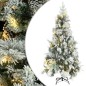 vidaXL Árbol de Navidad con nieve, luces LED y piñas PVC y PE 225 cm vidaXL Árbol de Navidad con nieve, luces LED y piñas PVC y PE 225 cm