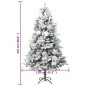 vidaXL Árbol de Navidad con nieve, luces LED y piñas PVC y PE 225 cm vidaXL Árbol de Navidad con nieve, luces LED y piñas PVC y PE 225 cm