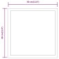 vidaXL Espejo de baño con LED 30x30 cm vidaXL Espejo de baño con LED 30x30 cm