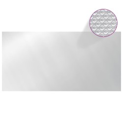 vidaXL Cubierta de piscina PE plateado 488x244 cm