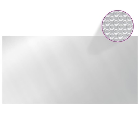 vidaXL Cubierta de piscina PE plateado 488x244 cm