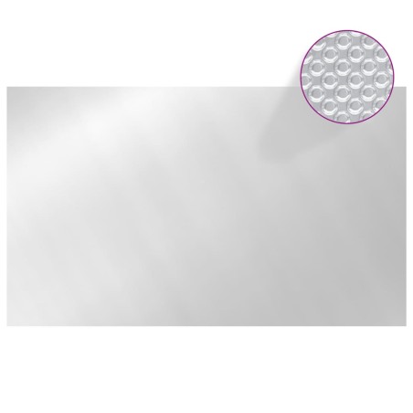vidaXL Cubierta de piscina rectangular PE plateado 500x300 cm