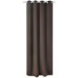 vidaXL Cortina opaca con ojales de metal 270x245 cm marrón vidaXL Cortina opaca con ojales de metal 270x245 cm marrón