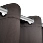 vidaXL Cortina opaca con ojales de metal 270x245 cm marrón vidaXL Cortina opaca con ojales de metal 270x245 cm marrón