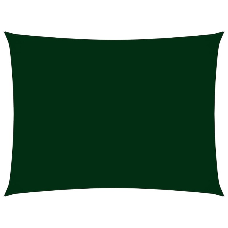 vidaXL Toldo de vela rectangular tela Oxford verde oscuro 2,5x4,5 m vidaXL Toldo de vela rectangular tela Oxford verde oscuro 2,5x4,5 m