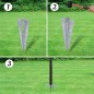 vidaXL Euro Valla de acero gris 10x0,8 m vidaXL Euro Valla de acero gris 10x0,8 m