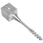 vidaXL Picas de tierra 2 uds acero galvanizado plateado 12x12x56 cm vidaXL Picas de tierra 2 uds acero galvanizado plateado 12x12x56 cm