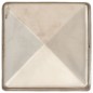 vidaXL Tapas piramidales postes valla 6 uds acero inoxidable 101x101mm vidaXL Tapas piramidales postes valla 6 uds acero inoxidable 101x101mm