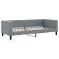 vidaXL Sofá cama nido con colchón tela gris claro 90x200 cm vidaXL Sofá cama nido con colchón tela gris claro 90x200 cm