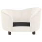 vidaXL Sofá para perros felpa crema 69x49x40 cm