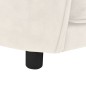 vidaXL Sofá para perros felpa crema 69x49x40 cm