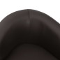 vidaXL Sofá para perros cuero sintético marrón 67x41x39 cm 