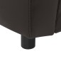 vidaXL Sofá para perros cuero sintético marrón 67x41x39 cm 