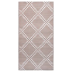 vidaXL Alfombra de exterior PP marrón 80x150 cm
